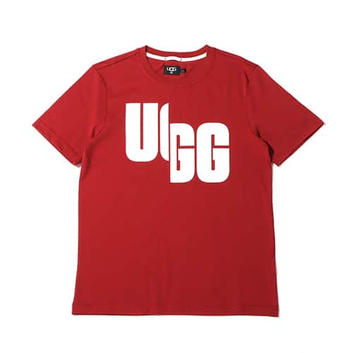 UGG OVERSIZED LOGO TEE CHOPD RICH RED 21FW-I