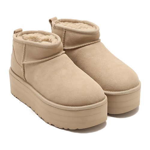 UGG アグ CLASSIC ULTRA MINI PLATFORM17mmのUGGplush