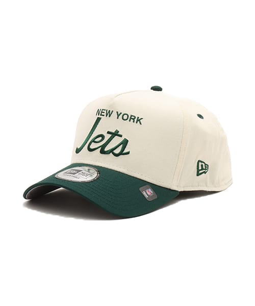 NEW ERA 9FORTY A-FRAME SUMMER CORDUROY New York Jets CHROME DARK GREEN VISOR GREEN