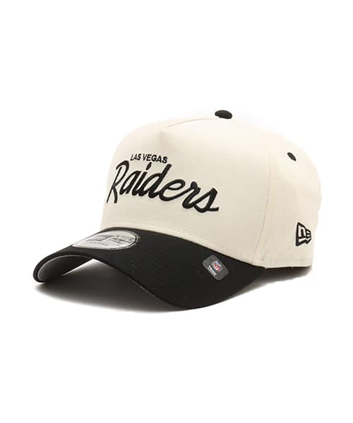 NEW ERA 9FORTY A-FRAME SUMMER CORDUROY Las Vegas Raiders CHROME BLACK VISOR BLACK