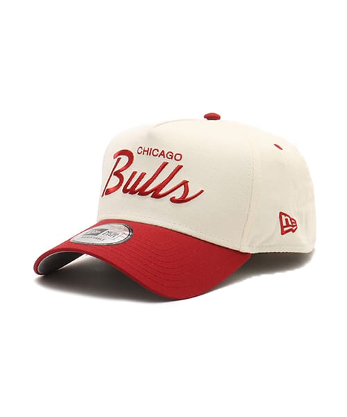 NEW ERA 9FORTY A-FRAME SUMMER CORDUROY Chicago Bulls CHROME RED VISOR RED