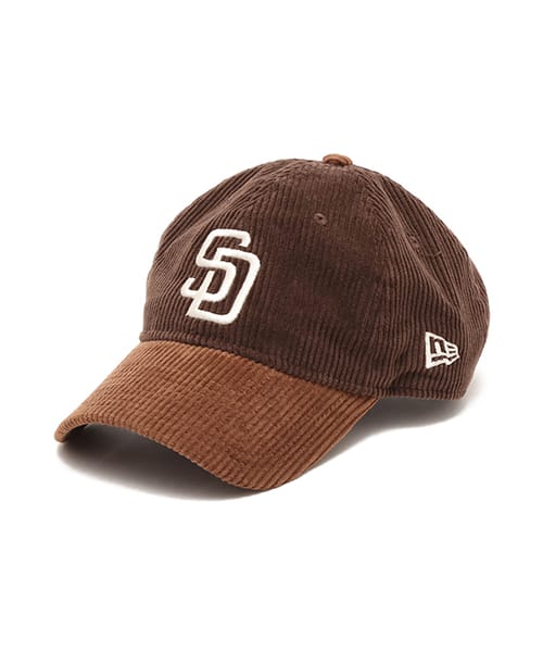 NEW ERA 9TWENTY CS MLB 8W Corduroy San Diego Padres BROWN - ブラウン