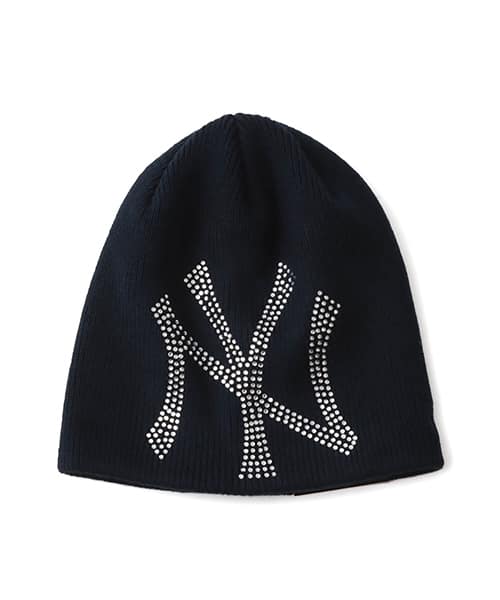 NEW ERA BASIC BEANIE BIG LOGO RHINESTONE New York Yankees
