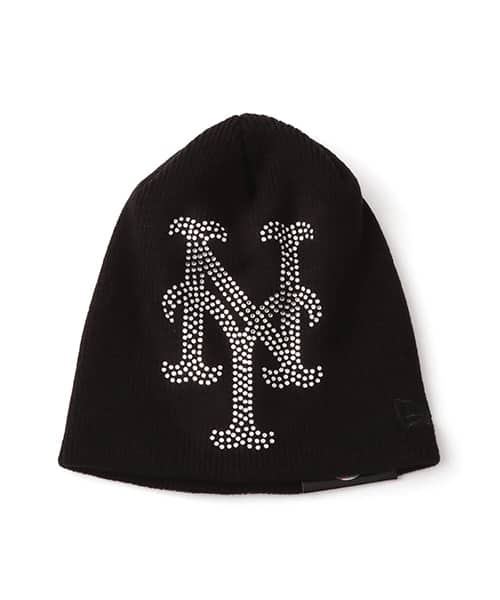 NEW ERA BASIC BEANIE BIG LOGO RHINESTONE New York Mets