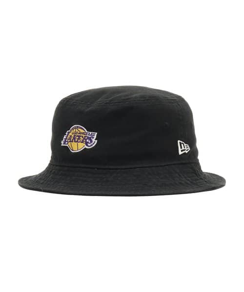 NEW ERA BUCKET01 Los Angeles Lakers BLACK - ブラック