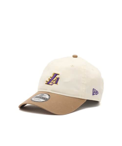 NEW ERA 9TWENTY NBA Mini Logo Los Angeles Lakers KAHKI - カーキ