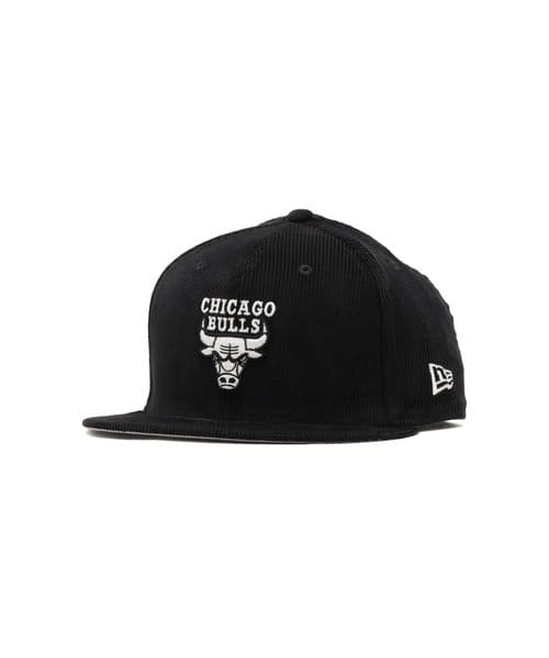 NEW ERA 9FIFTY Chicago Bulls Corduroy Black and White