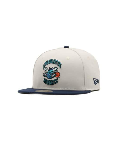 NEW ERA 59FIFTY Hardwood Classics Charlotte Hornets CL SLIN WHITE - ホワイト