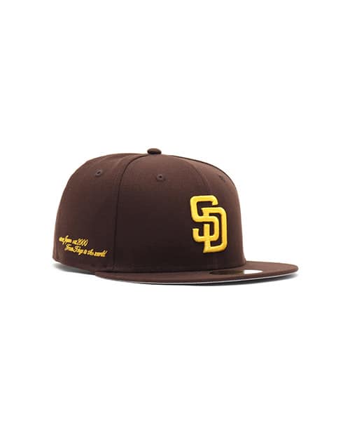 NEW ERA 59FIFTY ATMOS AJ2000-T2W San Diego Padres DARK CINDER - ブラウン