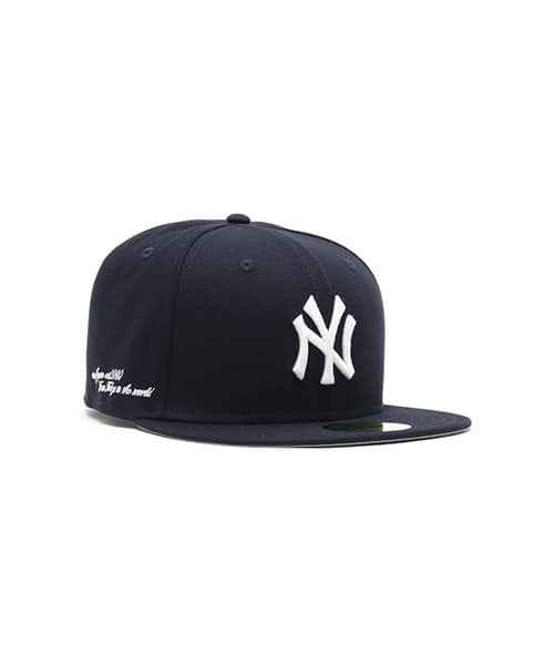 NEW ERA 59FIFTY ATMOS AJ2000-T2W New York Yankees PITCH BLUE - ネイビー