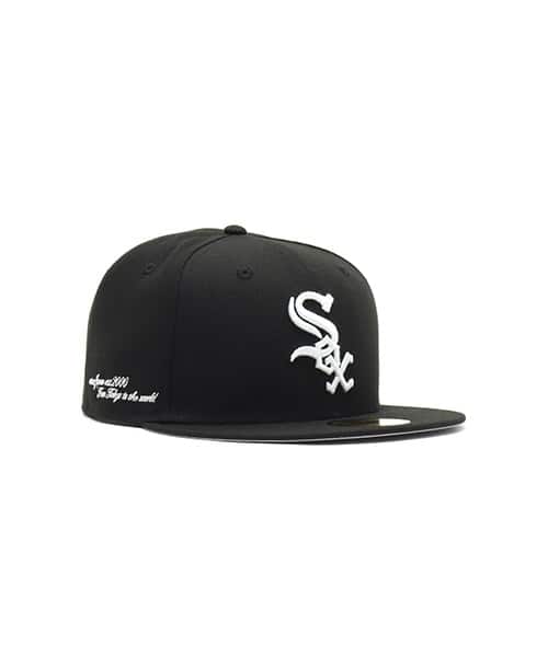 NEW ERA 59FIFTY ATMOS AJ2000-T2W Chicago White Sox BLACK - ブラック