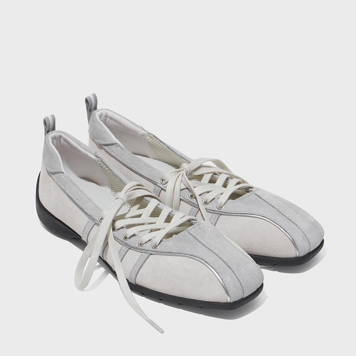 ROCKFISH WEATHERWEAR BLISS LACEUP SNEAKERS SUEDE IVORY
