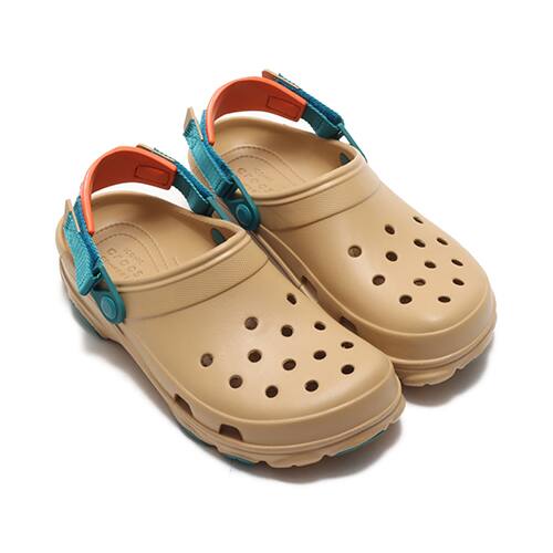 beige crocs