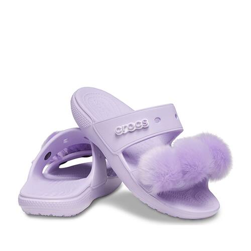 Crocs fur slide sandals Outlet