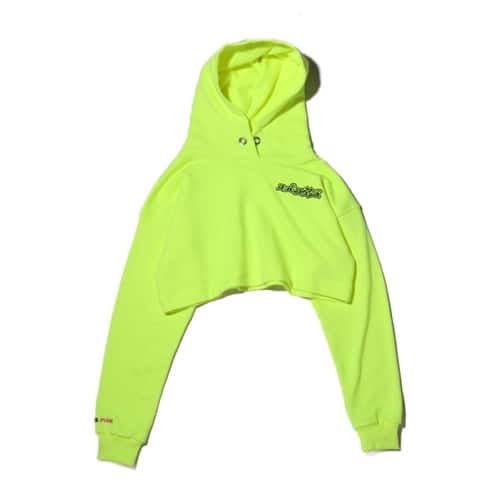SUPER LOVERS × atmos pink Short Length Hoodie YELLOW 20SP-I