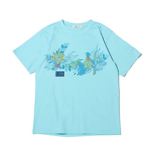 UGG x Luise Ono Bird Print T-Shirts BLUE 20SS-S