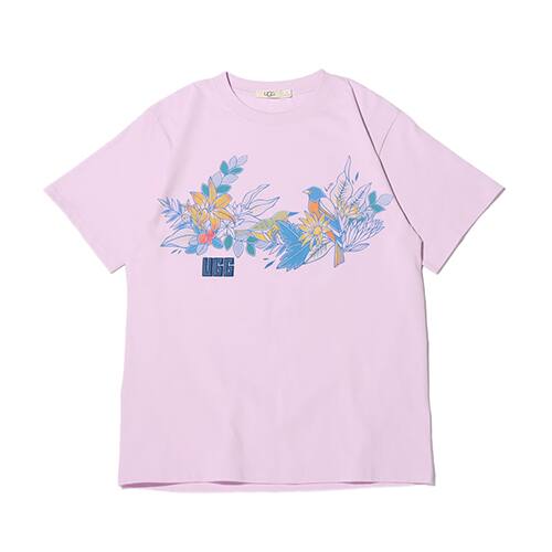 UGG x Luise Ono Bird Print T-Shirts LAVENDER 20SS-S