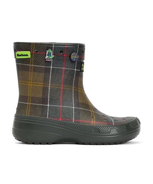crocs x Barbour x Classic Boot Kelp