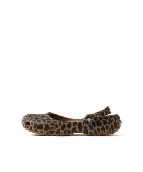 crocs Classic Animal Ballet Sepia/Leopard - レオパード