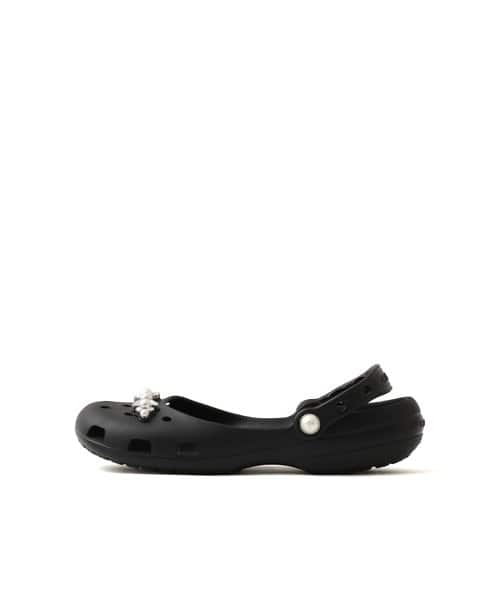 crocs Classic Pearls Ballet Black - ブラック