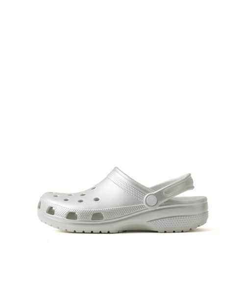 crocs Classic Tinted Metallic Clog Moonlight - シルバー