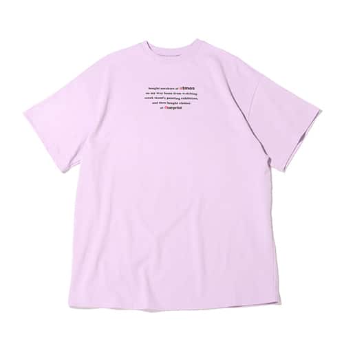atmos pink×めるる×古塔つみ グラフィックT PURPLE