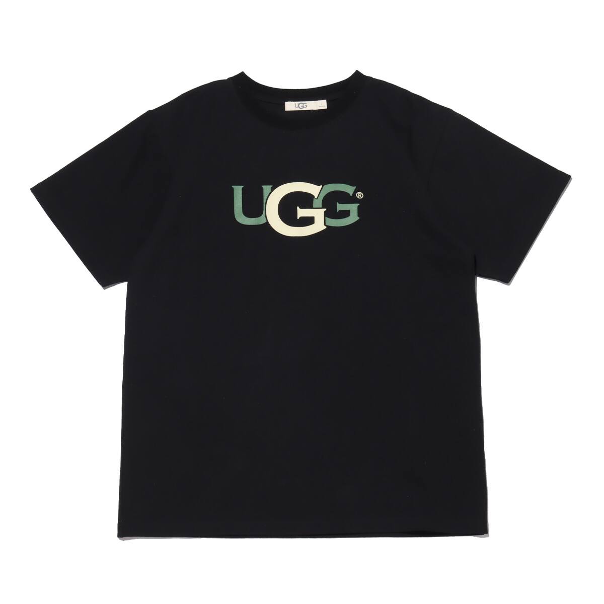 UGG スイッチングロゴ Tシャツ BLACK 21SS-I