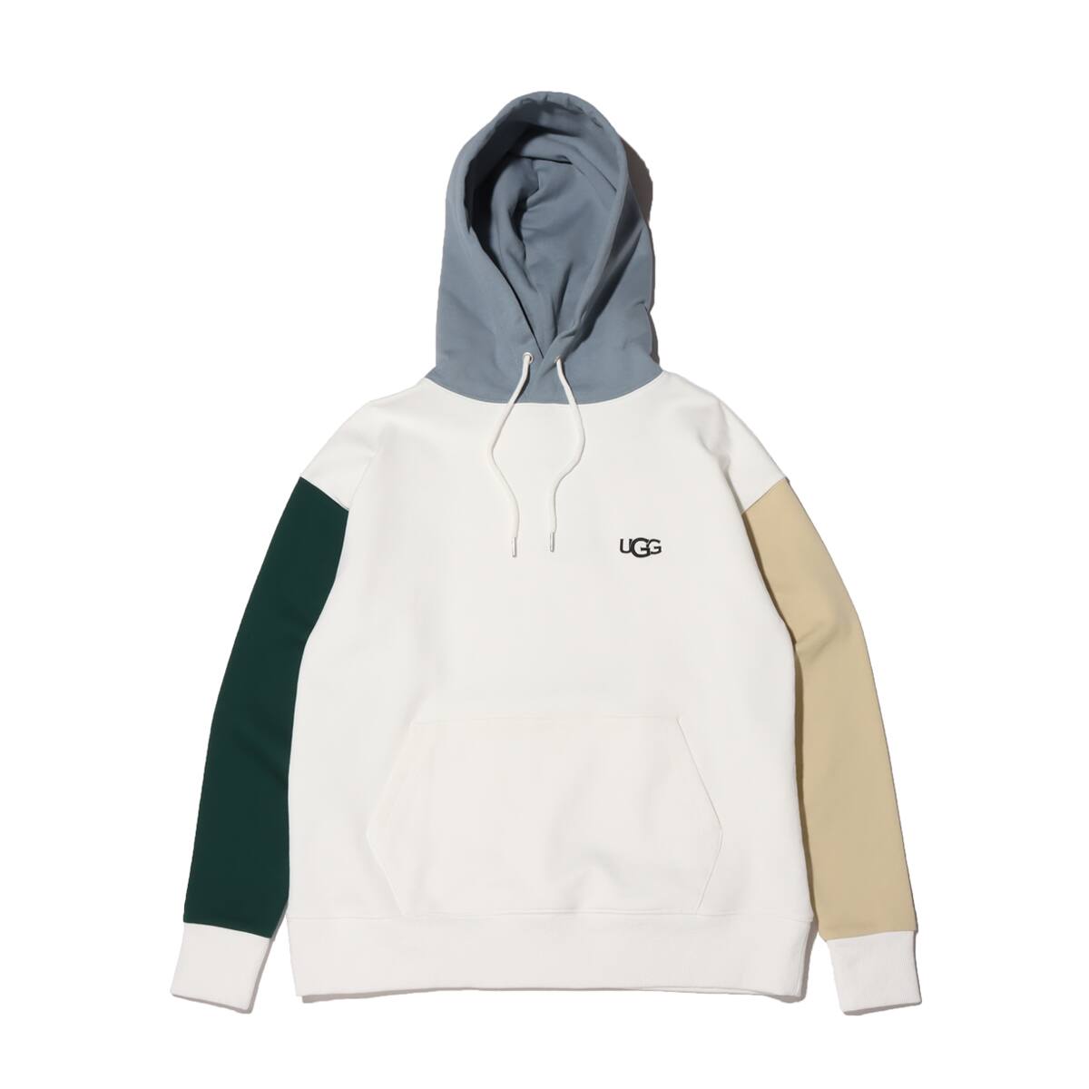UGG 配色 ブロッキング フーディー WHITEMIX 21SS-I