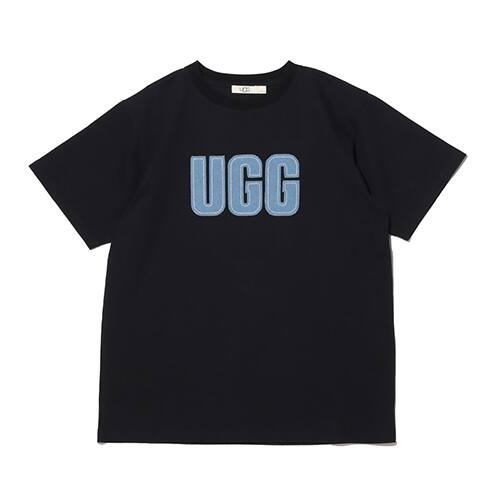 UGG ダメージデニム ロゴ Tシャツ BLACK 21SS-I
