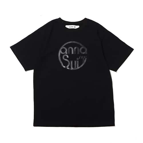 ANNA SUI NYC シリコンプリント ロゴTシャツ BLACK 22FA-I