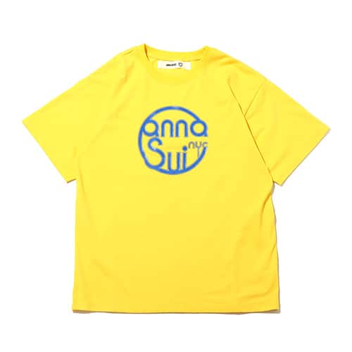 ANNA SUI NYC シリコンプリント ロゴTシャツ YELLOW 22FA-I