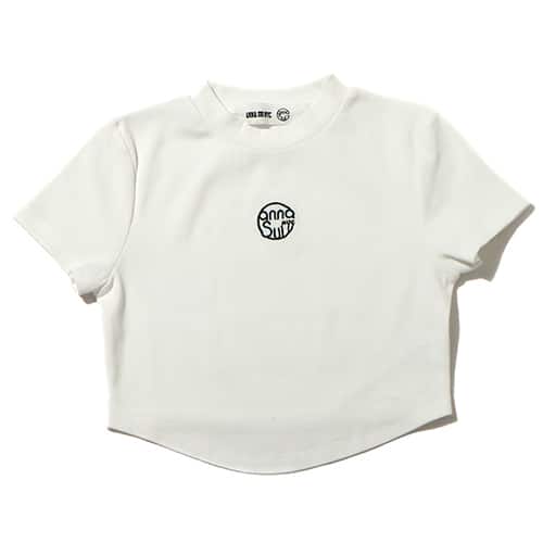 ANNA SUI NYC サークルロゴ チビTシャツ WHITE 22FA-I