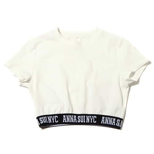 ANNA SUI NYC ロゴテープ チビTシャツ WHITE 22HO-I