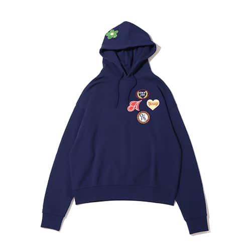 atmos pink ワッペンビッグフーディ NAVY 22FA-I