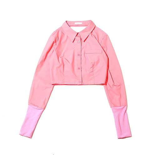 atmos pink バックオープンショートシャツ PINK 22FA-I