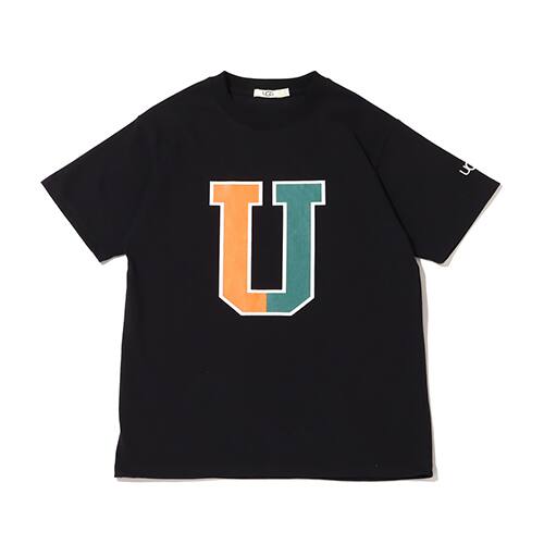UGG 2トーンハーフロゴTシャツ BLACK 22FW-I