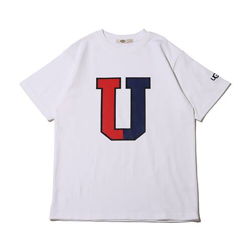 UGG 2トーンハーフロゴTシャツ WHITE 22FW-I