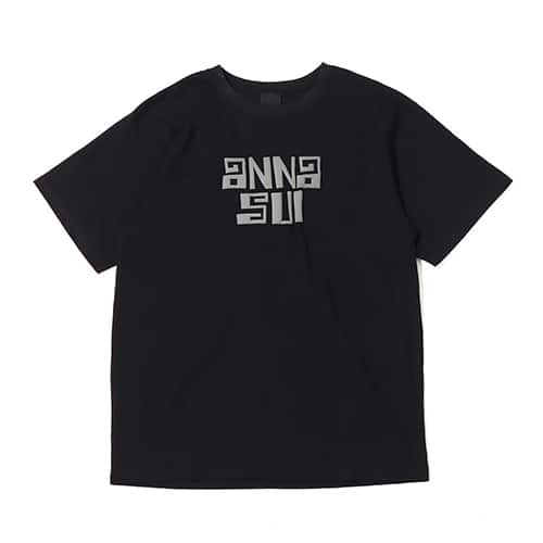 ANNA SUI Archive 発泡 ロゴTシャツ BLACK 22SU-I