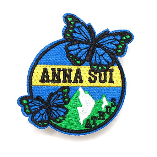 ANNA SUI ATMOS バタフライ ワッペン BLUE
