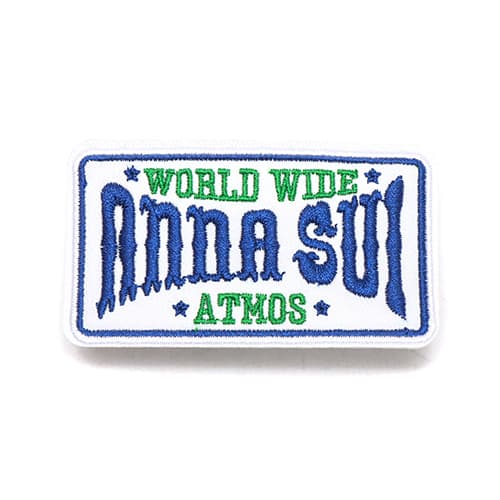 ANNASUI ×ATMOS ワールドワイド ワッペン BLUE