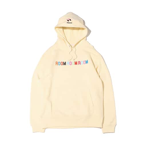 atmos pink x RoomRoomRoom ロゴフーディー OFF WHITE 22SP-I