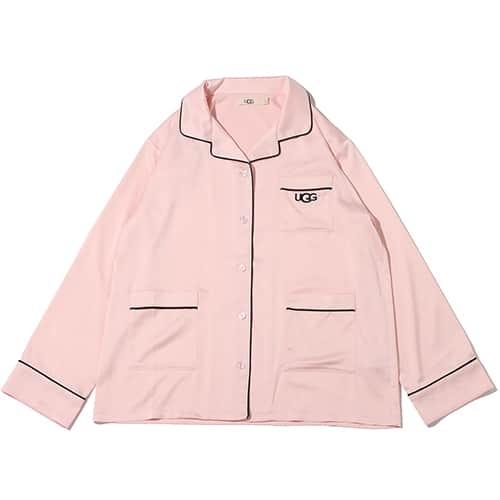 UGG パイピングサテンシャツ PINK 22SS-I