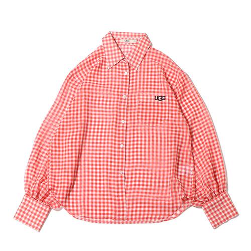 UGG シースルー チェックシャツ RED 22SS-I