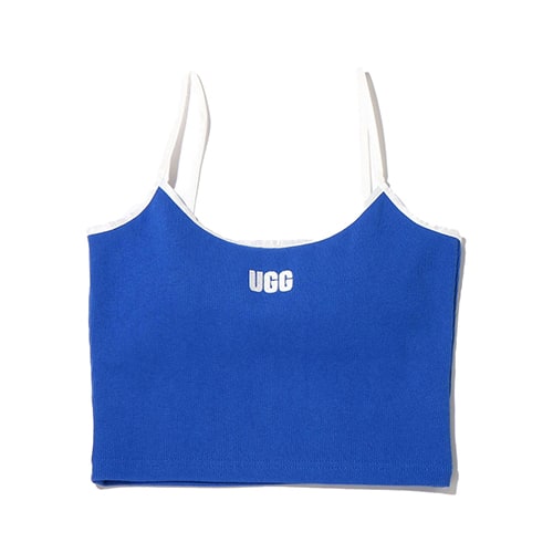 UGG スクエアロゴ刺繍 リブキャミ BLUE 22SS-I