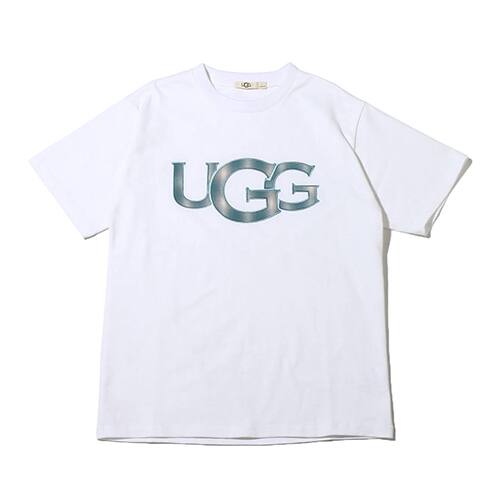 UGG チェック柄 ロゴTシャツ WHITE 22SS-I