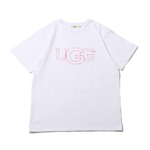 UGG フロスト加工 ロゴTシャツ WHITE 22SS-I