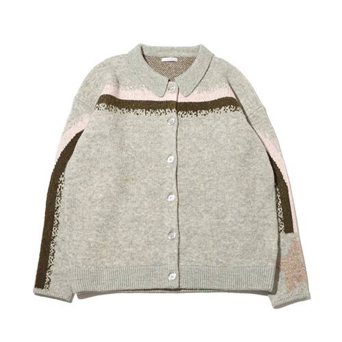 atmos pink SHOOTING STAR デザイン ニット カーデ KHAKI 23FA-I