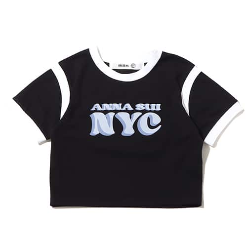 ANNA SUI NYC アールデコ Tシャツ BLACK 23SU-I