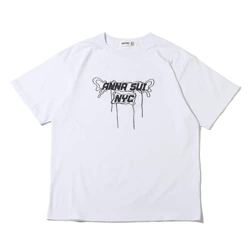 ANNA SUI NYC 糸垂らしロゴTシャツ WHITE 23SU-I
