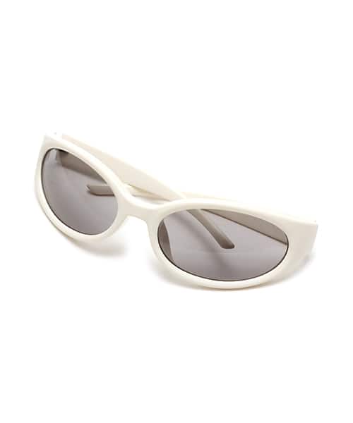 atmos pink Curved Sunglasses WHITE アトモス ピンク カーブ サングラス ホワイト